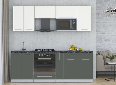 Кухонный гарнитур Интерлиния Мила Пластик 2.2