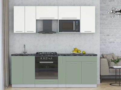 Кухонный гарнитур Интерлиния Мила Пластик 2.2