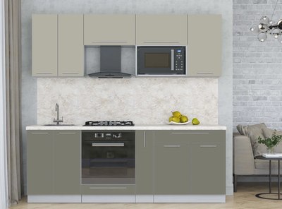 Кухонный гарнитур Интерлиния Мила Пластик 2.2