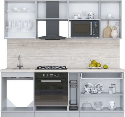 Кухонный гарнитур Интерлиния Мила Пластик 2.2