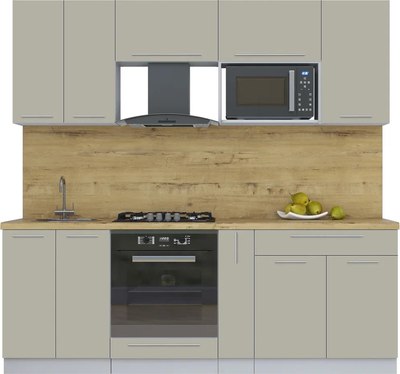 Кухонный гарнитур Интерлиния Мила Пластик 2.2 - фото