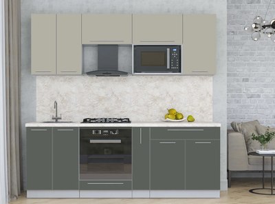 Кухонный гарнитур Интерлиния Мила Пластик 2.2