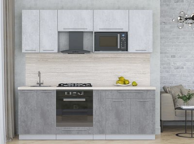 Кухонный гарнитур Интерлиния Мила Пластик 2.2