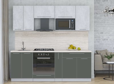 Кухонный гарнитур Интерлиния Мила Пластик 2.2