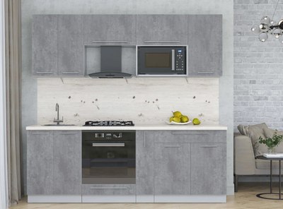 Кухонный гарнитур Интерлиния Мила Пластик 2.2