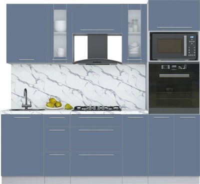 Кухонный гарнитур Интерлиния Мила Пластик 2.3 - фото