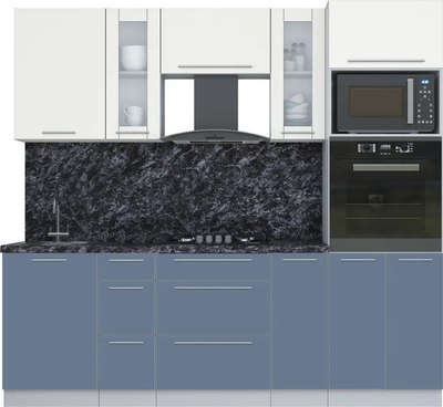 Кухонный гарнитур Интерлиния Мила Пластик 2.3 - фото