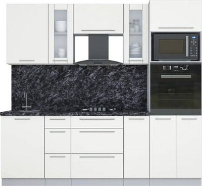 Кухонный гарнитур Интерлиния Мила Пластик 2.3 - фото