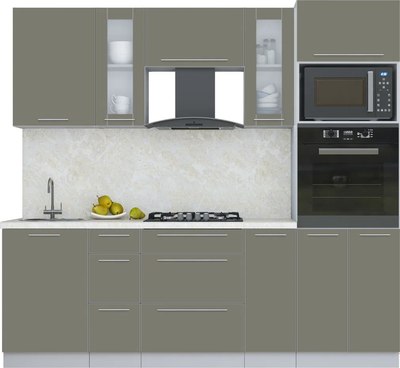 Кухонный гарнитур Интерлиния Мила Пластик 2.3 - фото
