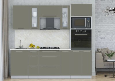 Кухонный гарнитур Интерлиния Мила Пластик 2.3