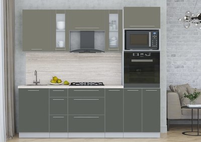 Кухонный гарнитур Интерлиния Мила Пластик 2.3