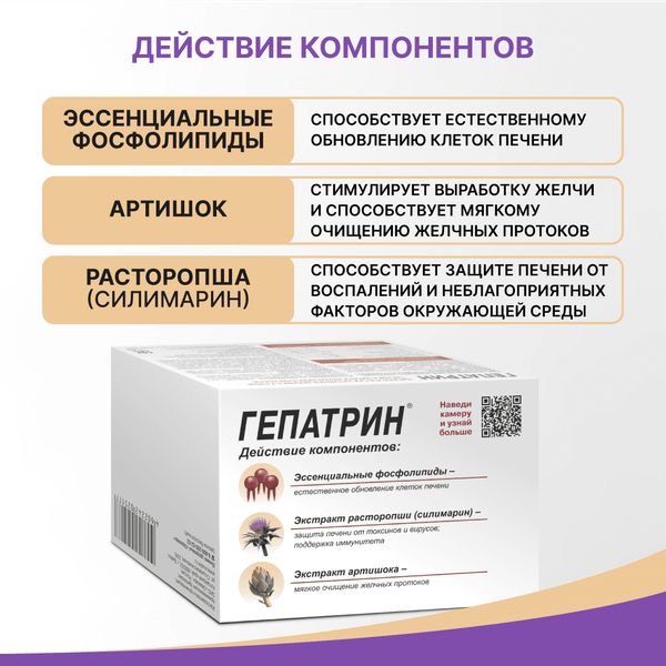 Комплексная пищевая добавка Эвалар Гепатрин