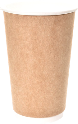 Набор бумажных стаканов No Brand Двухслойный 400мл 90мм 100821/ОП-420024 / 178/1 - фото