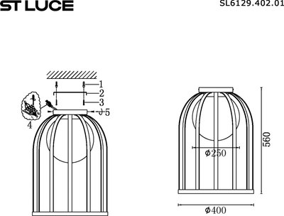 Потолочный светильник ST Luce SL6129.402.01
