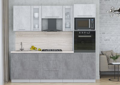 Кухонный гарнитур Интерлиния Мила Пластик 2.3