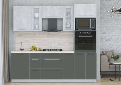 Кухонный гарнитур Интерлиния Мила Пластик 2.3