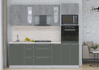 Кухонный гарнитур Интерлиния Мила Пластик 2.3