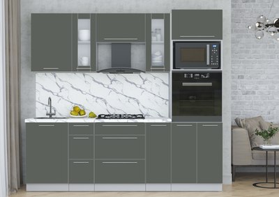 Кухонный гарнитур Интерлиния Мила Пластик 2.3