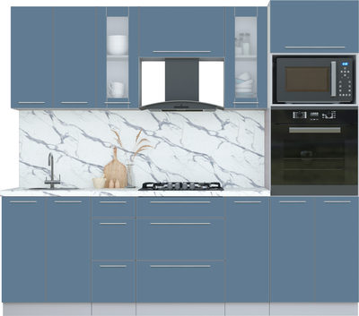 Кухонный гарнитур Интерлиния Мила Пластик 2.4 - фото
