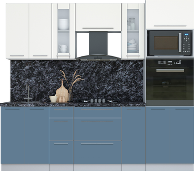 Кухонный гарнитур Интерлиния Мила Пластик 2.4 - фото