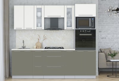 Кухонный гарнитур Интерлиния Мила Пластик 2.4