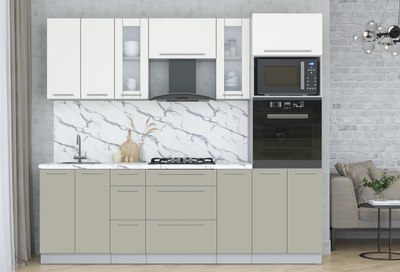 Кухонный гарнитур Интерлиния Мила Пластик 2.4