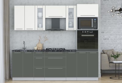 Кухонный гарнитур Интерлиния Мила Пластик 2.4