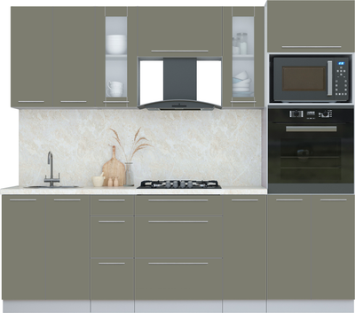Кухонный гарнитур Интерлиния Мила Пластик 2.4 - фото