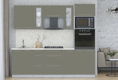 Кухонный гарнитур Интерлиния Мила Пластик 2.4