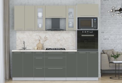 Кухонный гарнитур Интерлиния Мила Пластик 2.4