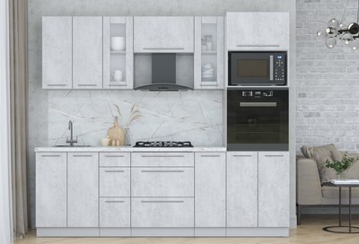 Кухонный гарнитур Интерлиния Мила Пластик 2.4