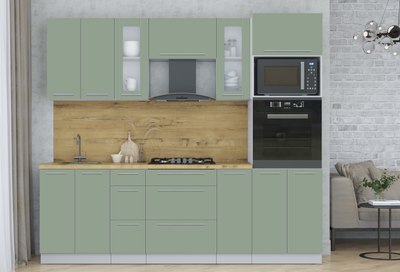 Кухонный гарнитур Интерлиния Мила Пластик 2.4