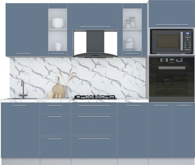 Кухонный гарнитур Интерлиния Мила Пластик 2.5 - фото