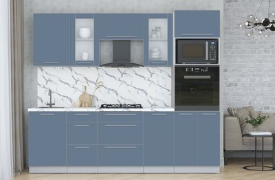 Кухонный гарнитур Интерлиния Мила Пластик 2.5