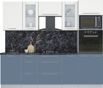 Кухонный гарнитур Интерлиния Мила Пластик 2.5 - фото