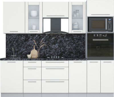 Кухонный гарнитур Интерлиния Мила Пластик 2.5 - фото