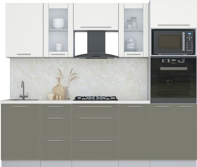 Кухонный гарнитур Интерлиния Мила Пластик 2.5 - фото