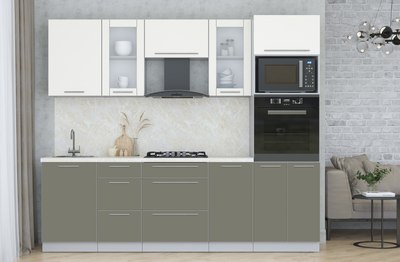 Кухонный гарнитур Интерлиния Мила Пластик 2.5