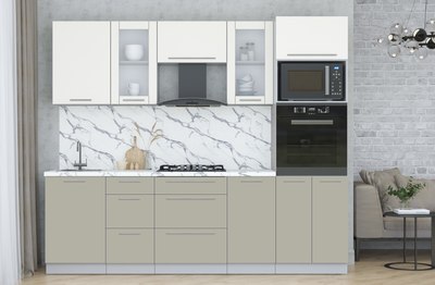 Кухонный гарнитур Интерлиния Мила Пластик 2.5