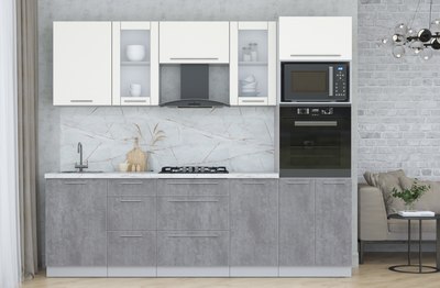 Кухонный гарнитур Интерлиния Мила Пластик 2.5