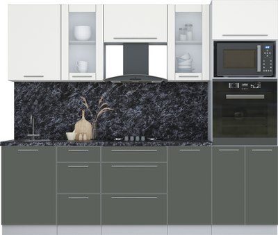 Кухонный гарнитур Интерлиния Мила Пластик 2.5 - фото