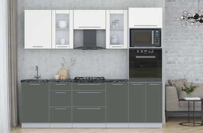 Кухонный гарнитур Интерлиния Мила Пластик 2.5