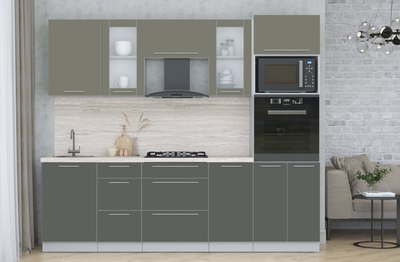 Кухонный гарнитур Интерлиния Мила Пластик 2.5