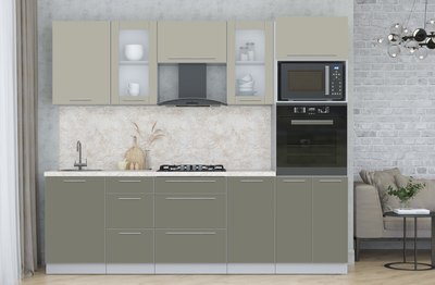 Кухонный гарнитур Интерлиния Мила Пластик 2.5