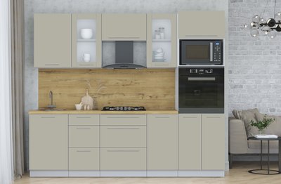 Кухонный гарнитур Интерлиния Мила Пластик 2.5