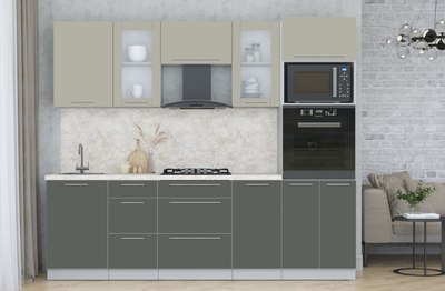 Кухонный гарнитур Интерлиния Мила Пластик 2.5