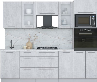 Кухонный гарнитур Интерлиния Мила Пластик 2.5 - фото