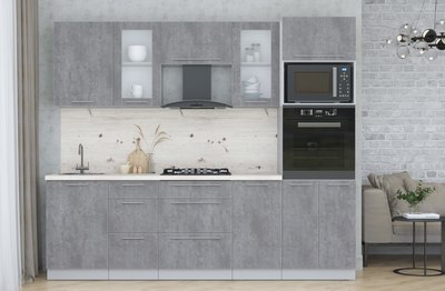 Кухонный гарнитур Интерлиния Мила Пластик 2.5