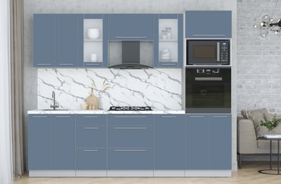 Кухонный гарнитур Интерлиния Мила Пластик 2.6