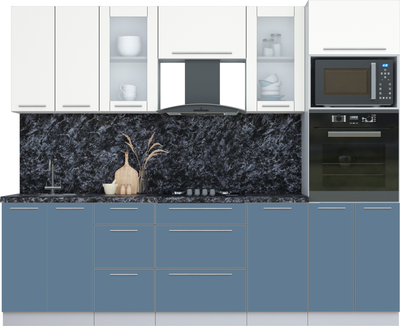 Кухонный гарнитур Интерлиния Мила Пластик 2.6 - фото